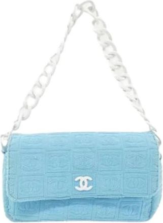 Chanel Pre-owned Vintage Schoudertas - Dames - Vintage Schoudertas - Blauw - ONE Size - Vintage