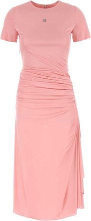 Givenchy Pink 4G Liquid Detail Draped Dress