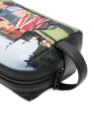 Paul Smith Graphic Print Travel Wallet - black