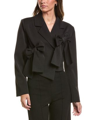 Gracia Applique Bow Crop Jacket