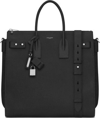 Saint Laurent large Sac Du Jour tote bag - men - CALFSKIN - OS - Black