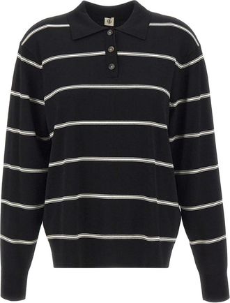 The Garment Madison Gebreide Polo - Dames - Ronde hals truien - Zwart - 2XS - Truien & Vesten