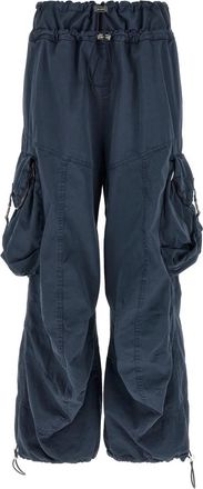 The Attico Dark Blue Oversized Cargos Pants