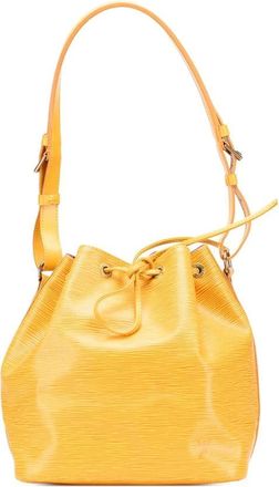 Louis Vuitton Pre-owned Bucket Bags, female, Yellow, Size: ONE SIZE Pre-owned Leather Bucket Bag