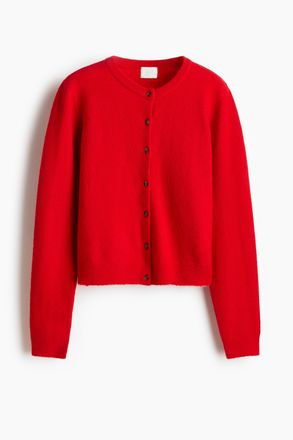 H&M Gestrickter Cardigan - Knallrot