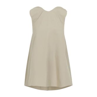 Carven Short Dresses, female, Beige, Size: 2XS Drape Back Top