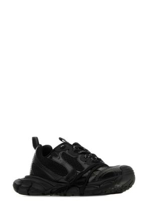 Balenciaga Mens Black Mesh And Rubber 3xl Sneakers T Polyurethane Polyester
