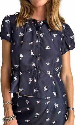 Ciao Lucia Yvonne Short Sleeve Top In Papillon
