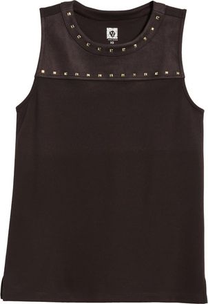 Anne Klein Rhinestone Embellished Shell in Deep Mahogany at Nordstrom, Size X-Large