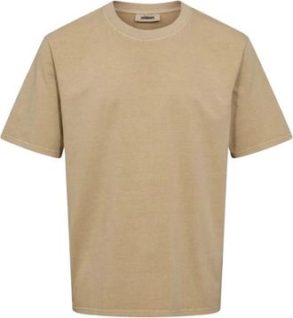 Minimum Lono RLX Tee 3412 - Heren - T-shirts - Beige - S - Katoen - Tops