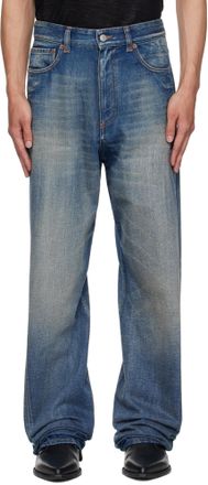 デニム・ジーパン Maison Margiela Jeans asymmetrical waist Buy Maison Margiela men blue asymmetrical jeans for $630