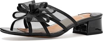 J. Rene&eacute; Finola Slip-On Sandal Womens Sandals Black : 8.5 M (B), Textile