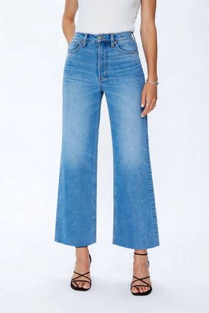 Pistola Denim Lana Crop High Rise Ultra Wide Leg Jean In Wild Heart