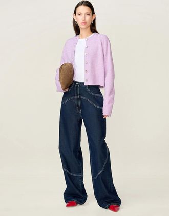 Omnes Womens Zola Jean in Dark Indigo Wash - Navy - Size: 14