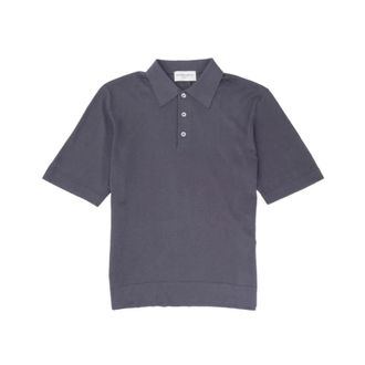 Officine G&eacute;n&eacute;rale Brutus Polo - male - Officine G&eacute;n&eacute;rale - Polo Shirts - Gray - XL - Tops