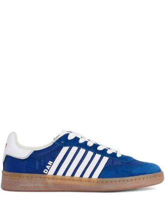 Dsquared2 Low-Top Sneakers With Blue Silk