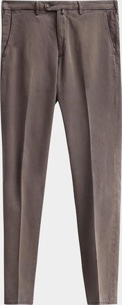 Sartorio Solid Crease-Front Trousers