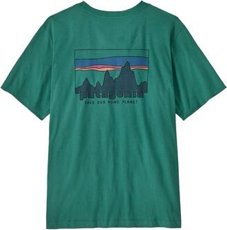 Patagonia 73 Skyline T-Shirt T-Shirt f&uuml;r Herren | gr&uuml;n/t&uuml;rkis