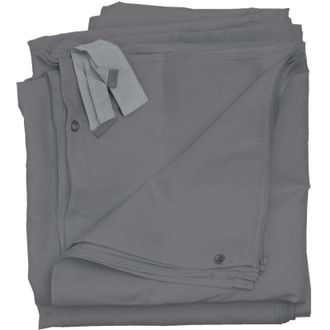 Hhg Nunca Usado] Juego De 4 Paredes Laterales Para P&eacute;rgola C&aacute;diz, Recambio Pared Lateral Pabell&oacute;n 4x3m, Poli&eacute;ster, Gris