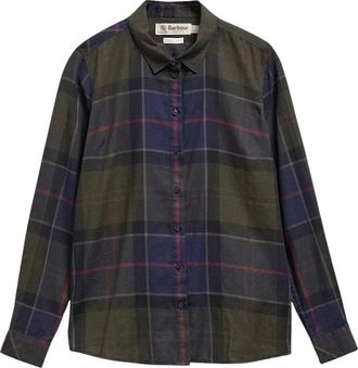Barbour Overhemden, Dames, Veelkleurig, XS, Katoen, Bredon Regular Long-Sleeved Shirt