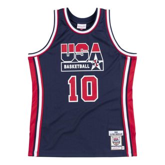 Mitchell & Ness Authentic Jersey Team USA 1992 Clyde Drexler Navy Red AJY4GS18411-USANAVY92CDR