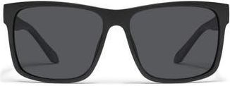 Quay Thrill Ride 63mm Polarized Square Sunglasses in Black/Black Polarized at Nordstrom Rack