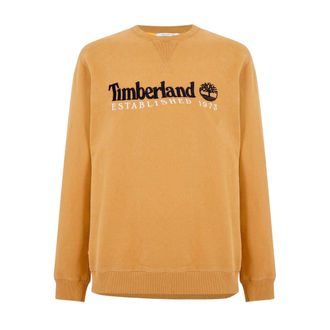 Timberland Heren Heritage katoenmix Crew Neck Regular Sweatshirt (Tarwe)