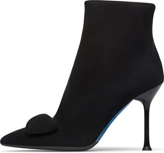 Loriblu Enkelboots met Accessoires - Dames - Laarzen met Hak - Zwart - 36 EU - Su&egrave;de - Schoenen
