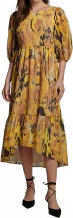 Sundays Bea Dress In Ikat Print
