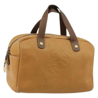 Loewe Pre-owned Hand Bag - Dames - Pre-owned - Bruin - Maat: ONE Size Leer