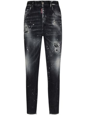 Dsquared2 Gerafelde jeans - Zwart