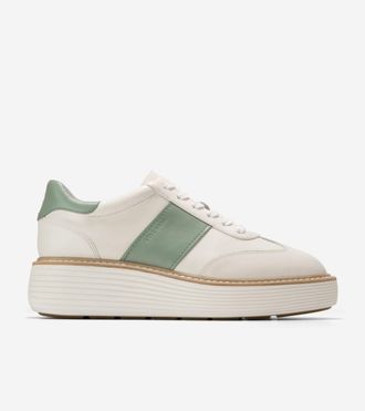 Cole Haan Womens &Oslash;riginal Grand Max Platform Sneakers - Green Size 6.5