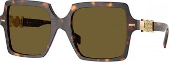 Versace Brown Square Ladies Sunglasses VE4441 108/73 55