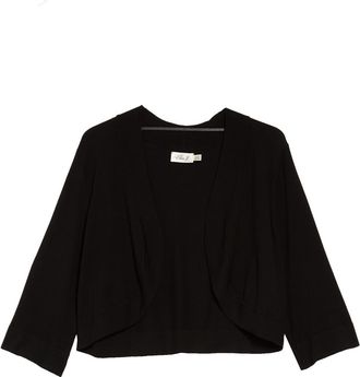 Eliza J Bolero Cardigan in Black at Nordstrom Rack, Size 1X