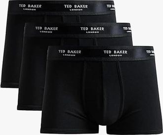 Ted Baker Mens Ted Baker 3-Pack Cotton Trunks Mens Black - Size: 32/34/35