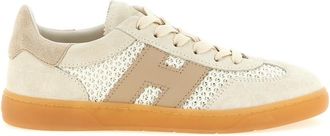 Hogan Beige Woven Sneakers