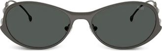 Diesel Occhiali da sole ovali - Grigio