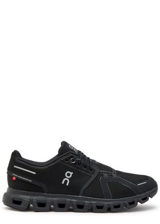 On Cloud 6 Panelled Mesh Sneakers - Black And Silver - 10.5 (IT44 / UK10)