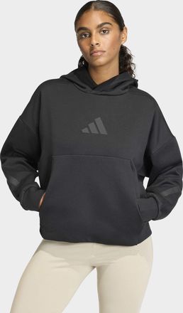 adidas Kapuzensweatshirt ADIDAS SPORTSWEAR W Z.N.E. OH HD, Damen, Gr. XXL, schwarz, Obermaterial: 57% Polyester, 43% Baumwolle, Sweatshirts Kapuzensweatshirt