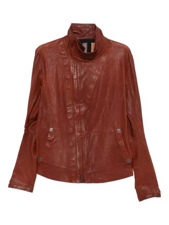 Isaac Sellam Experience zip-fastening leather jacket - Brown