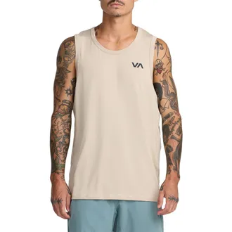 Rvca Sport Vent Tank in Light Khaki at Nordstrom, Size Xx-Large