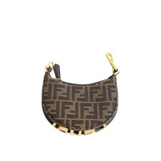 Fendi Pre-owned Mini Bags, female, Brown, Size: ONE SIZE Pre-owned Mini Hobo Bag