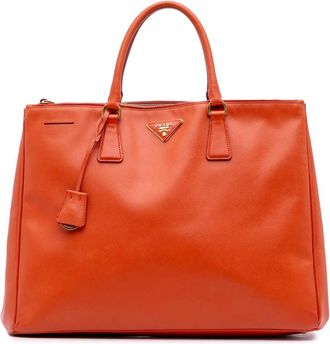 Prada Pre-owned Prada Extra Large Saffiano Lux Galleria Double Zip Tote Ladies S0FILXN1EMXEABR2