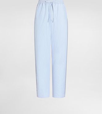 Dolce & Gabbana Striped Poplin Trousers - Man Pants And Shorts Multicolor 44