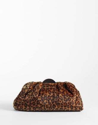 Valentino Iside - Pochette in pelliccia sintetica con stampa leopardata-Multicolore