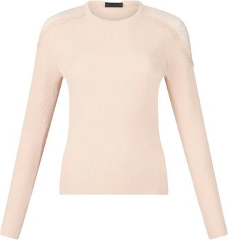 Liu Jo Maglione con dettagli in pizzo - Rosa