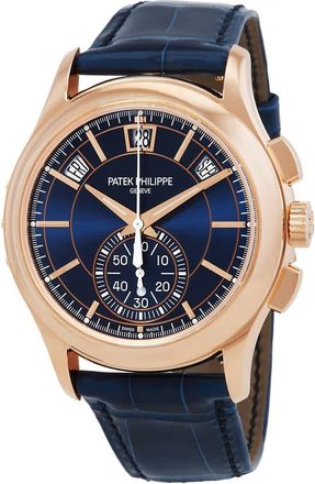 Patek Philippe Complications Chronograph Automatic Blue Dial Mens Watch 5905R-010