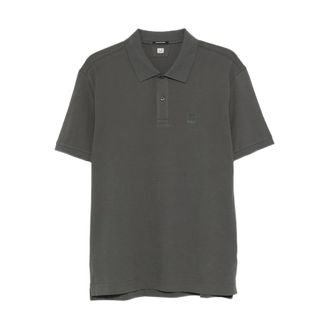 C.P. Company Polo Shirts, male, Gray, Size: XL Polo shirt with logo