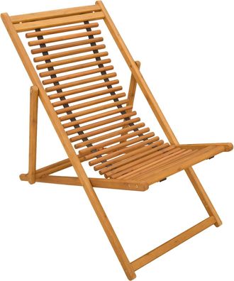 vidaXL Silla De Terraza 3 Posici&oacute;n Madera De Eucalipto Maciza Natural Vidaxl