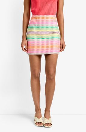 Trina Turk High-Rise Rico Jacquard Skirt